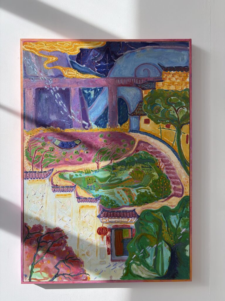 Installation view of the painting displayed at the GSA Degree Show