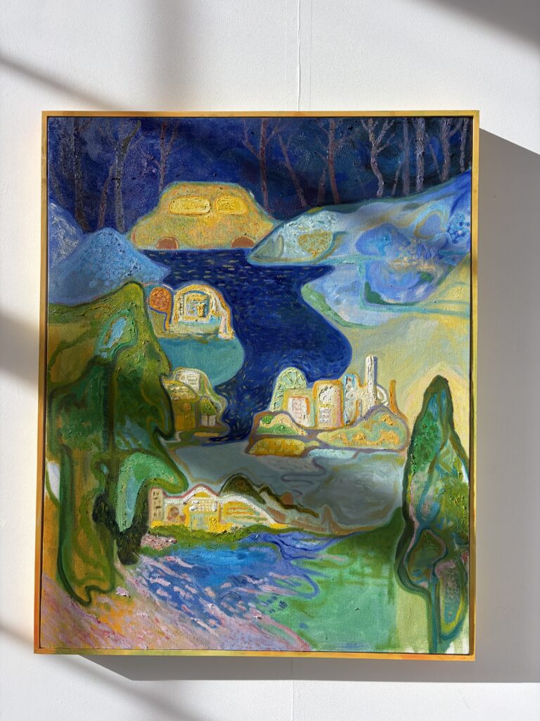 Installation view of the painting displayed at the GSA Degree Show