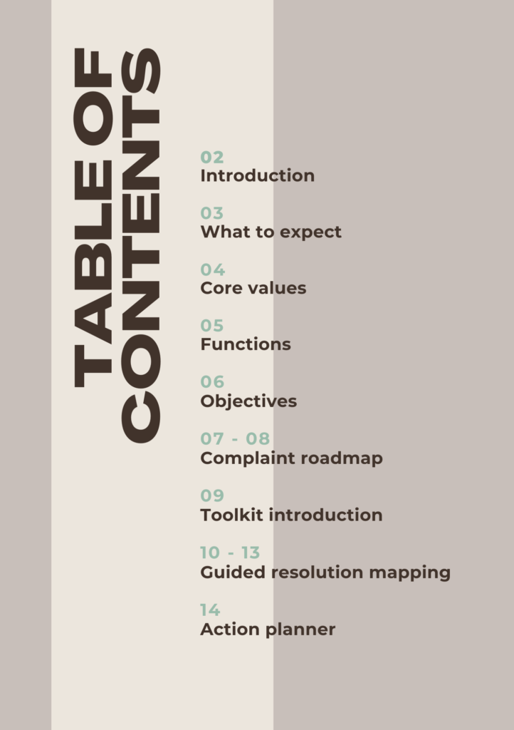 Table of Contents