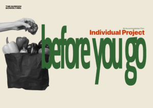 A cream-coloured project cover with a black rubbish bag and large green text reading “before you go”.