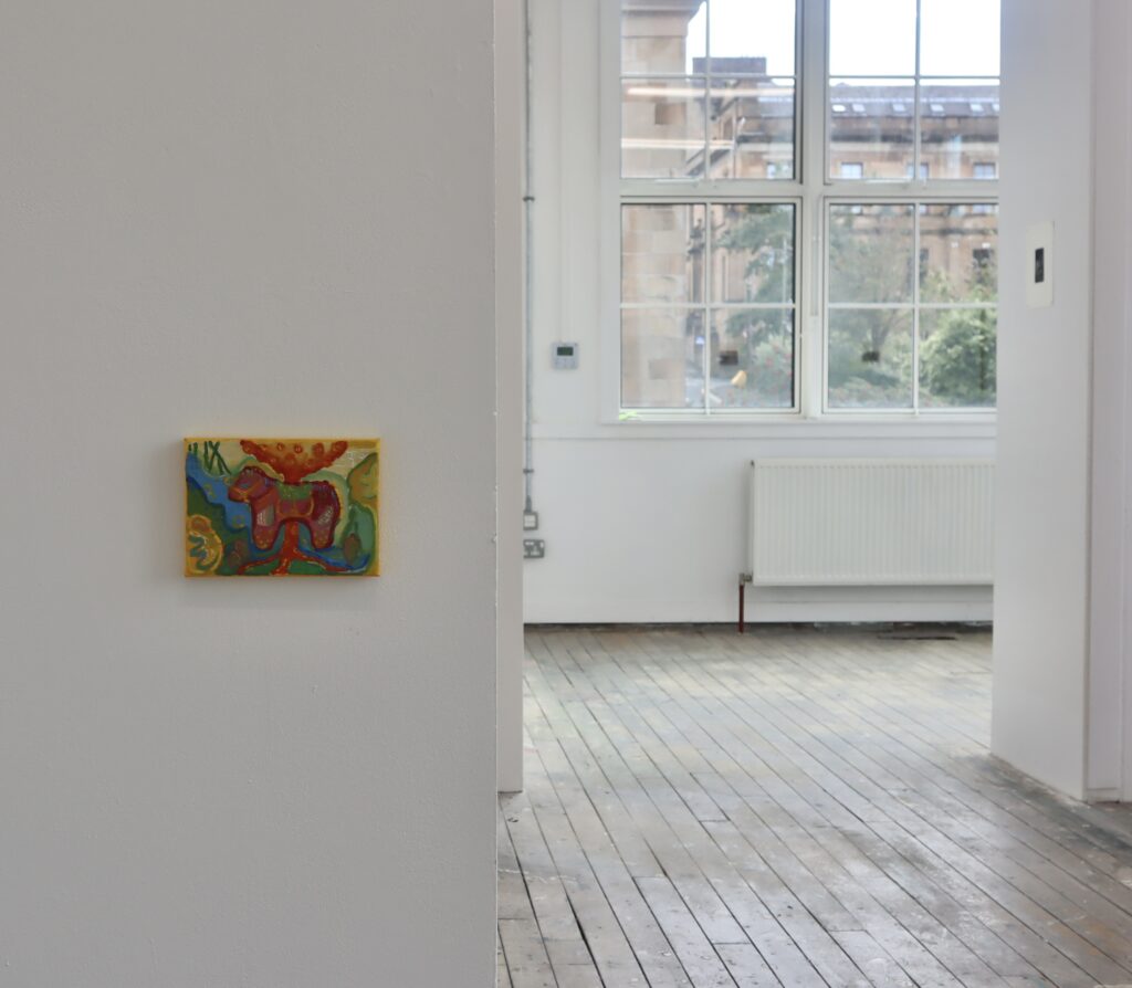 Installation view of the painting displayed at the GSA Degree Show