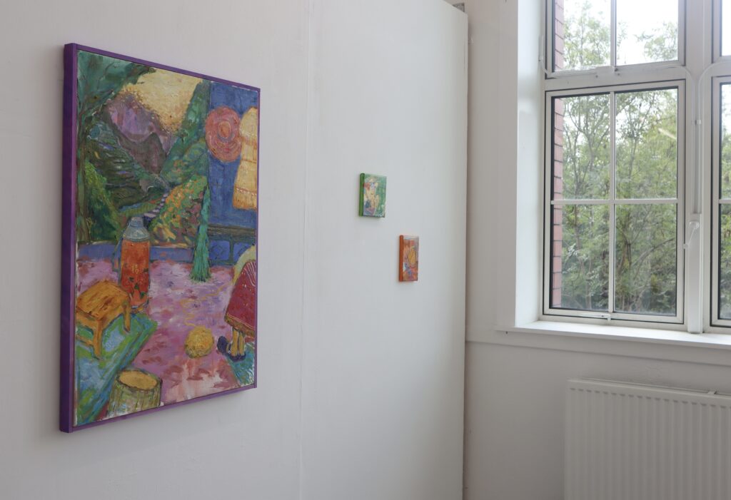 Installation view of the painting displayed at the GSA Degree Show